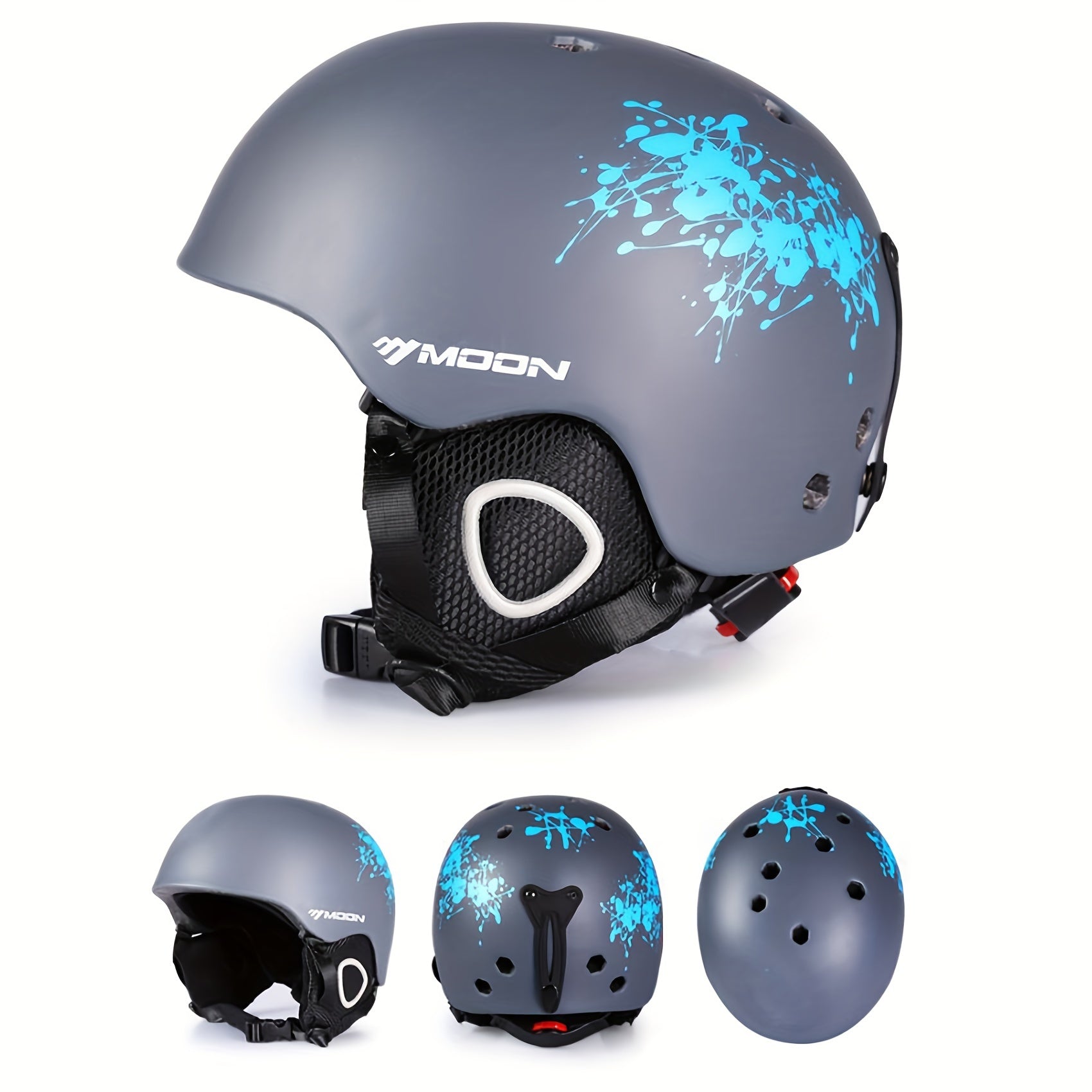 MOON Bloom 24' 25 ' | Skihelm met Skibril, PC+EPS & ABS Hoge Kwaliteit - Geschikt voor Skiën, Snowboarden en Skateboarden - Beschermende Outdoor Ski Gear