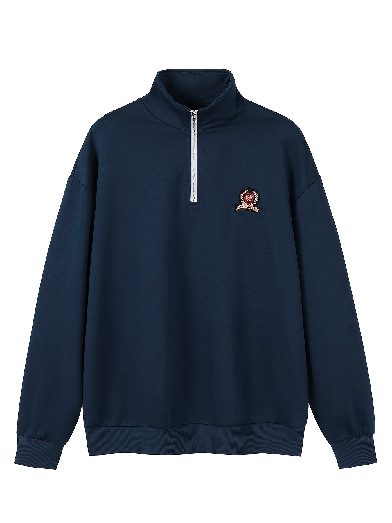 Visconte | Many Wear Embroidered Half-Zip Pullover