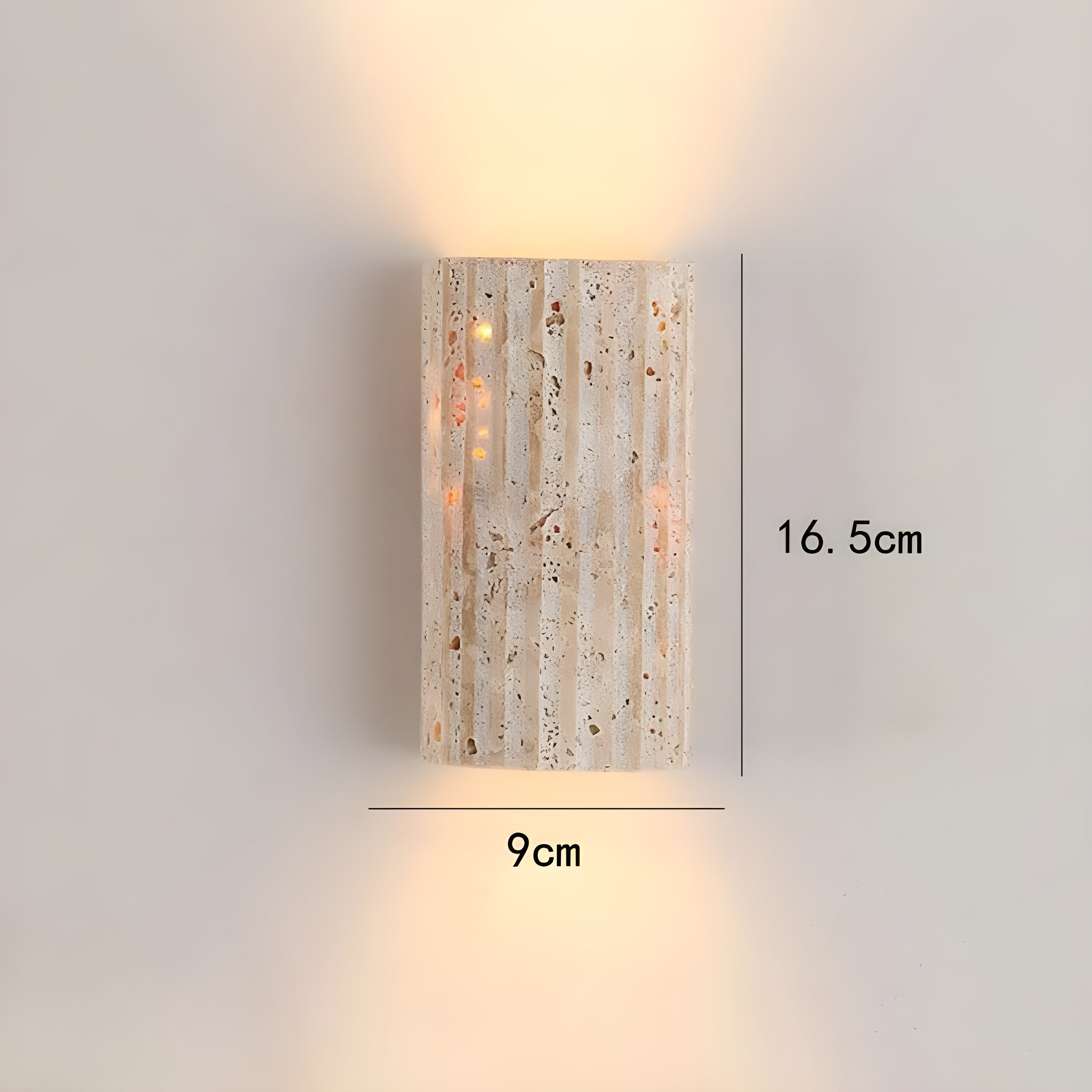 Natuurstenen Wandlamp - Elegante StoneGlow Binnenhuis Decoratie