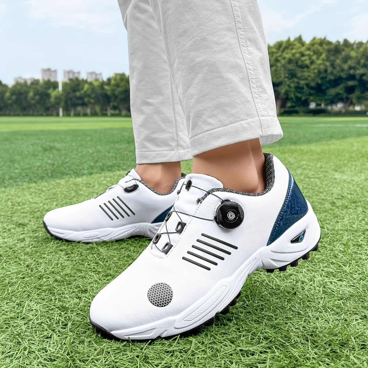 Golfeasy | Golfschoenen Heren met Grip & Sluitmechanisme met Draaiknop | Draaibaar vetersysteem | Draaisluiting | Lichtgewicht & Ademend Ontwerp