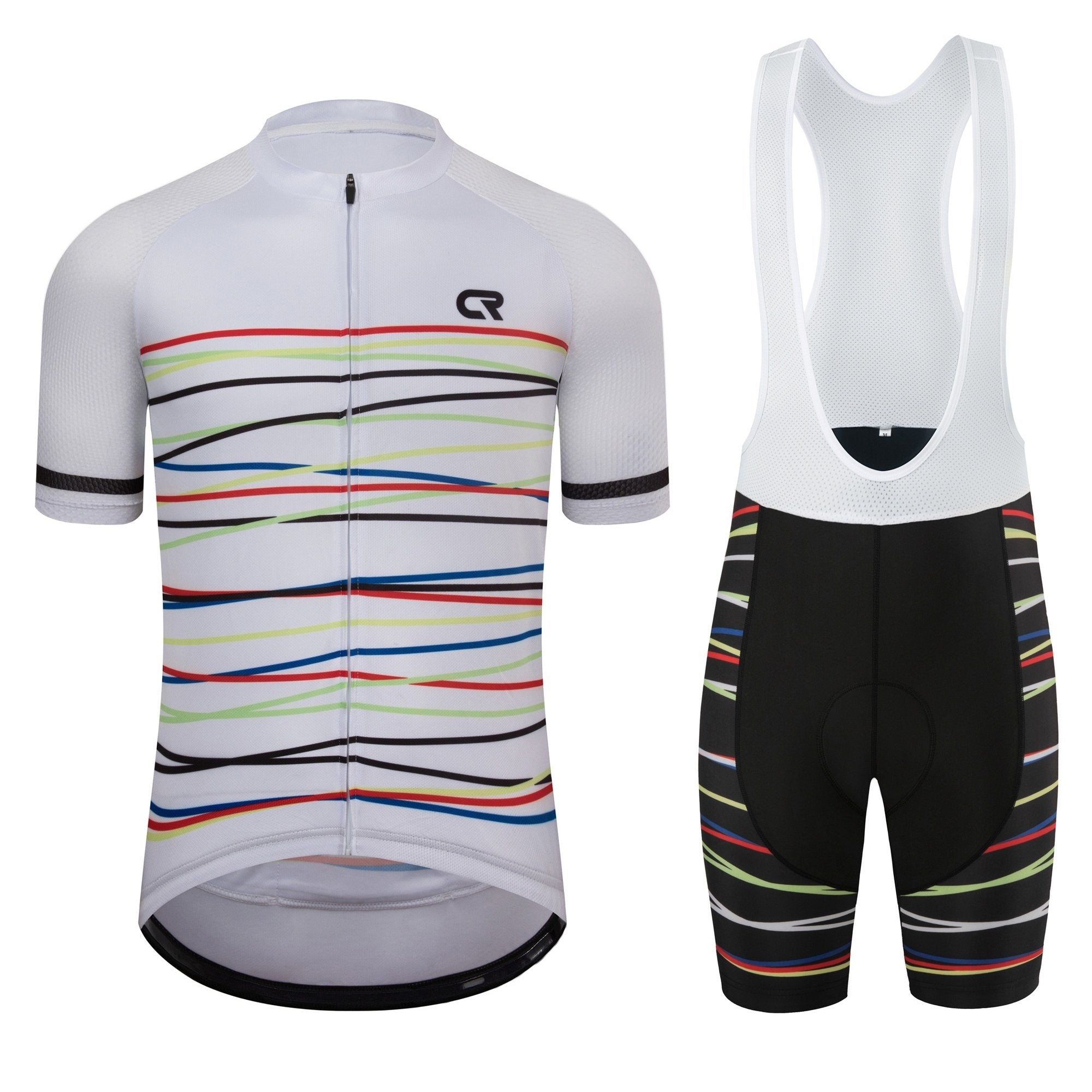 Grafisch zwart wielertrui | Wielerkleding | Geavanceerd Fietsjersey