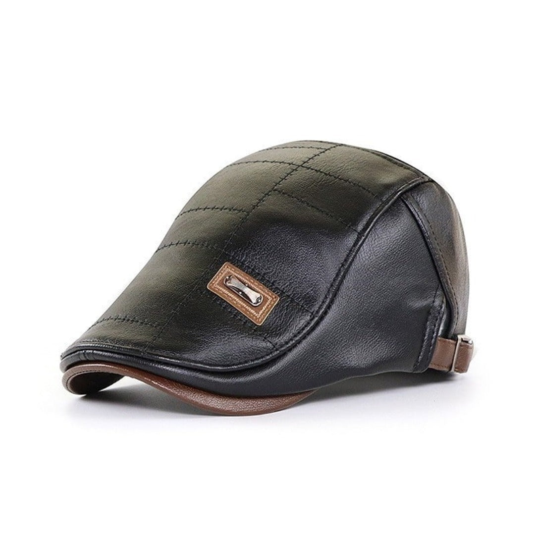 FlatCap™ - Retro mannen leren baret hoed (1+1 GRATIS)