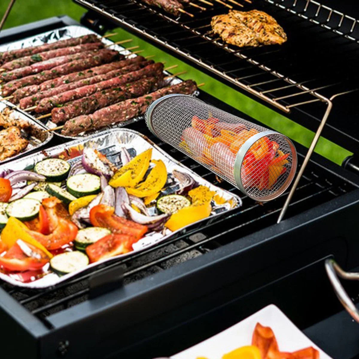 BBQ korf - Niets valt meer door je rooster