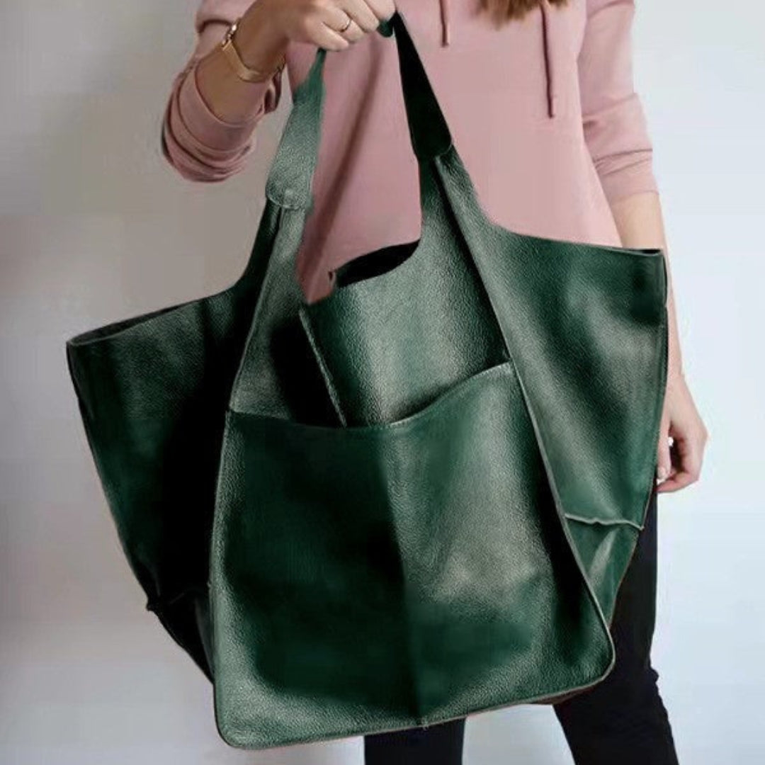 Vegan Leren Tas - Zachte Lichtgewicht Schoudertas
