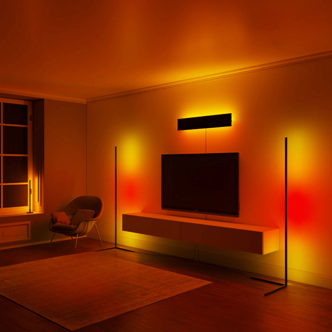 Ambiance Dimbare LED Vloerlamp – Luxe Verlichting met 1+ Miljoen Kleuren