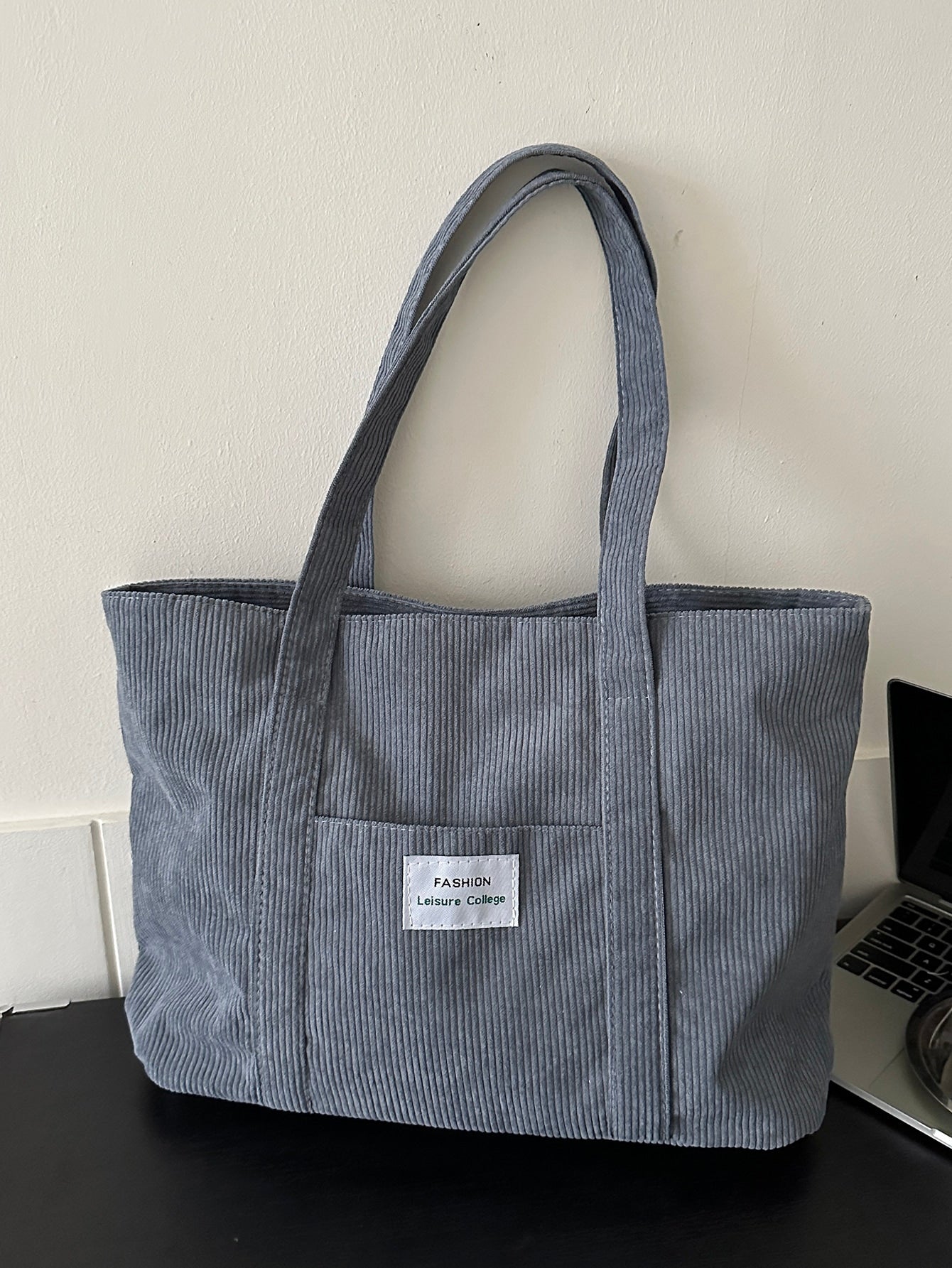 Corduroy Tote Bag Groot Formaat | Schooltas | Voor school, studenten en werk
