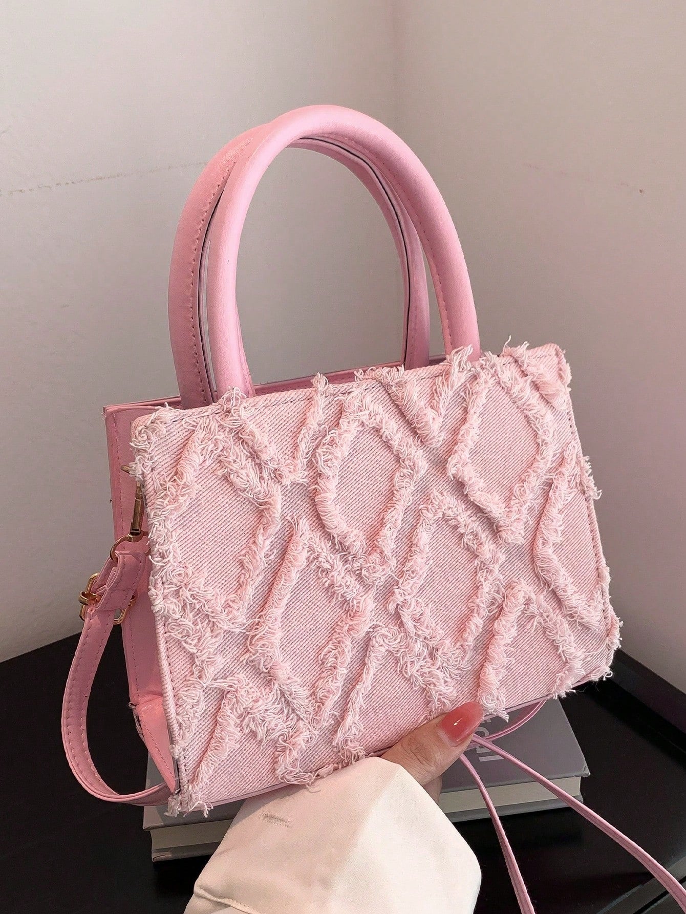 PU Diamant Raster Avondtas | Crossbodytas | Kleine vierkante tas voor dagelijks of feestelijk gebruik