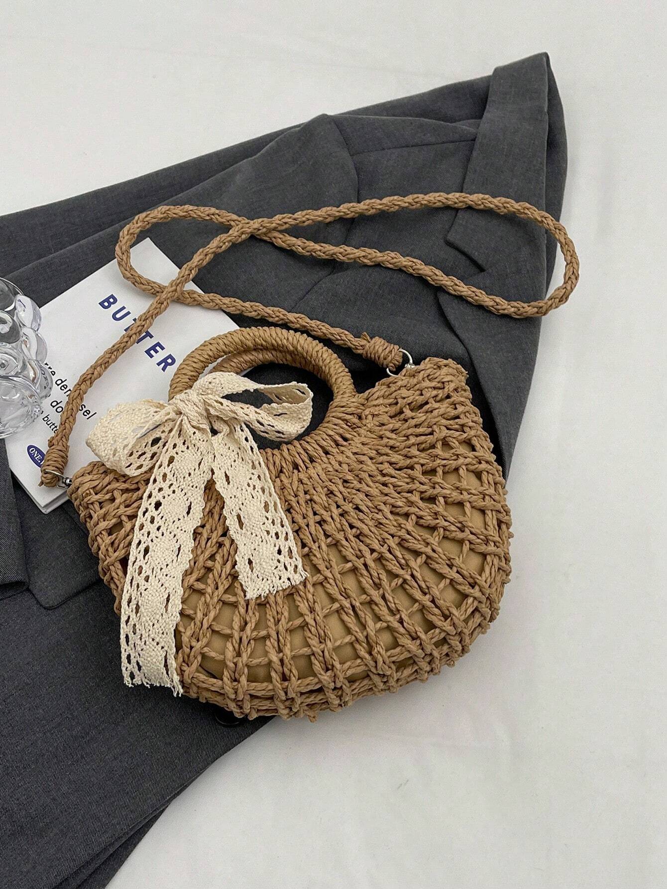 Strohandtas Strandstijl Zomer | Strandtas | Vakantietas met zomerse uitstraling