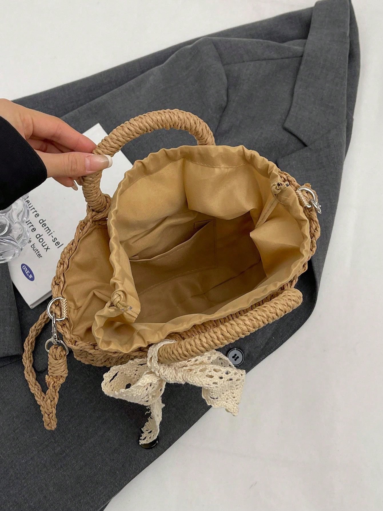 Strohandtas Strandstijl Zomer | Strandtas | Vakantietas met zomerse uitstraling