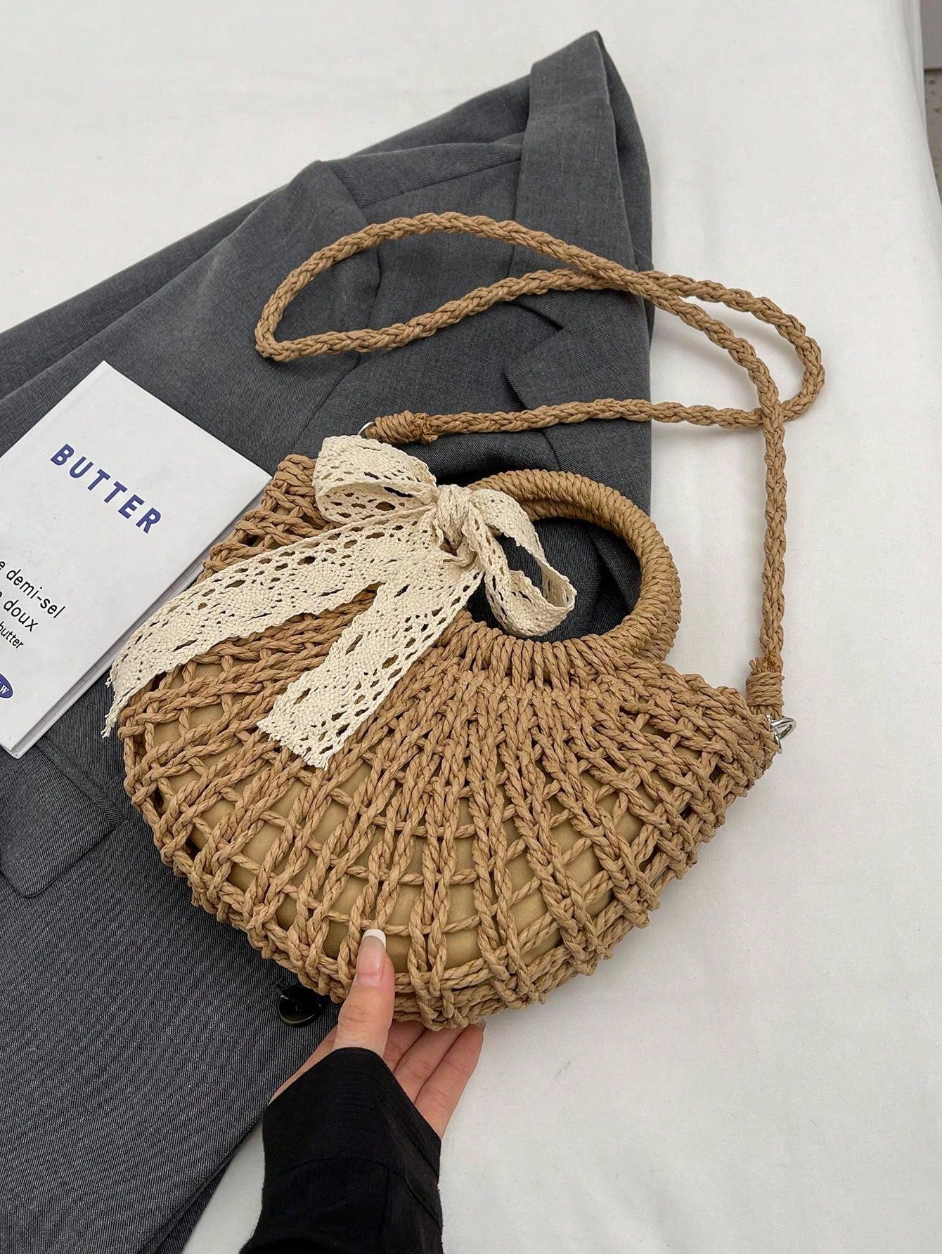 Strohandtas Strandstijl Zomer | Strandtas | Vakantietas met zomerse uitstraling