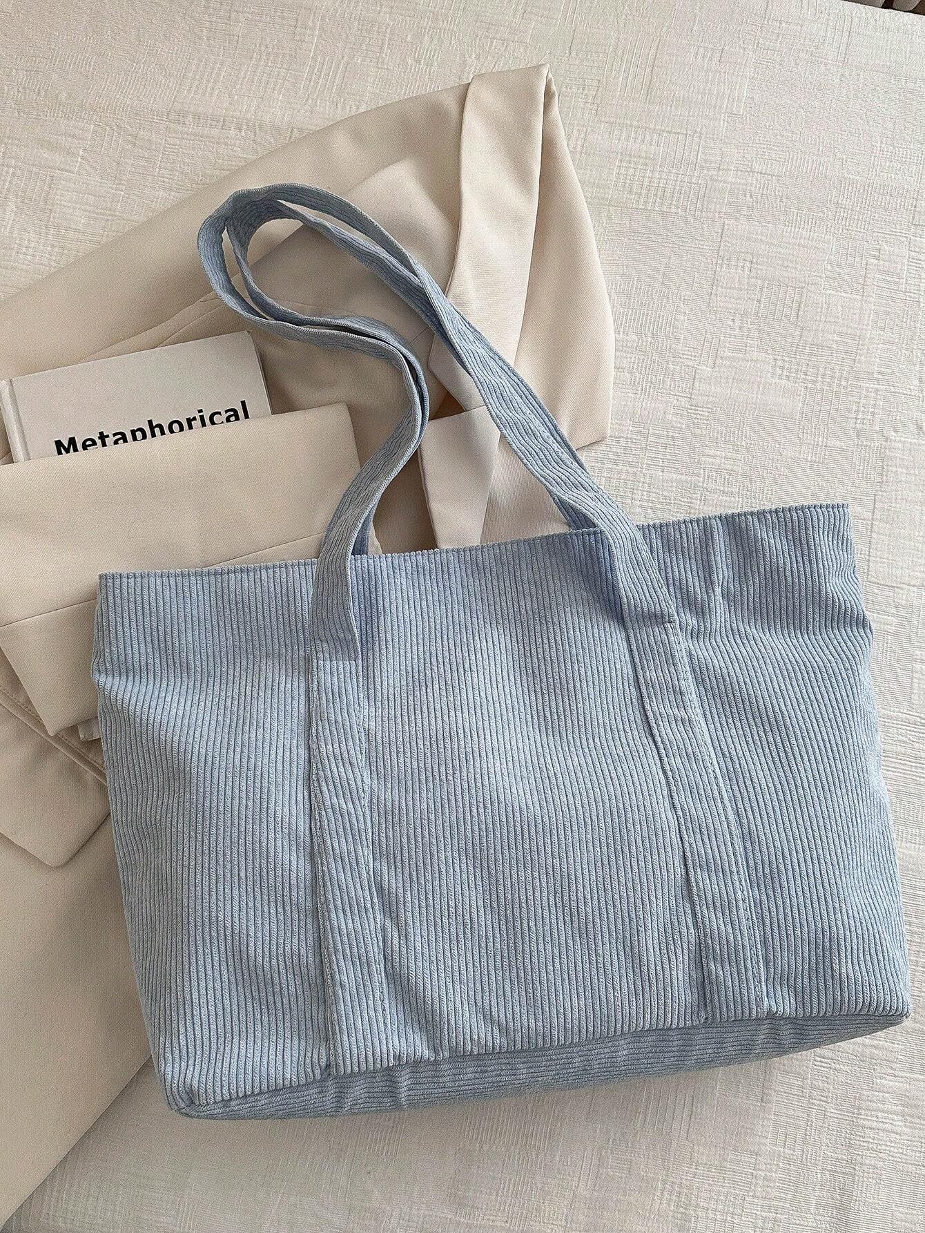 Corduroy Tote Bag Groot Formaat | Schooltas | Voor school, studenten en werk