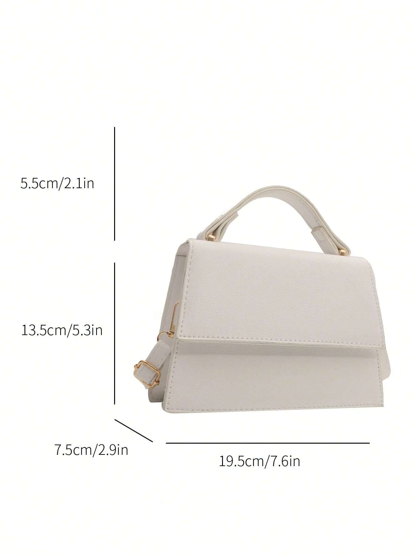 Mini Vierkante Flip Handtas | Crossbodytas | Casual tas met effen kleur voor dames