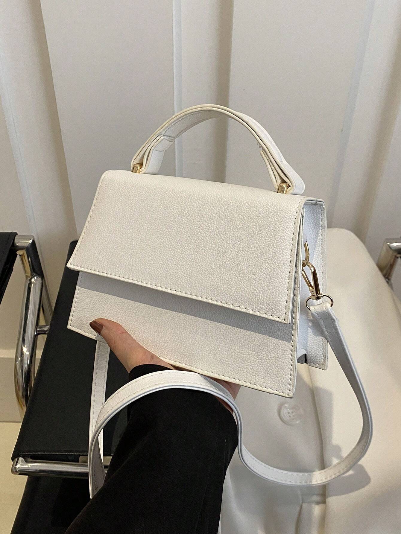 Mini Vierkante Flip Handtas | Crossbodytas | Casual tas met effen kleur voor dames