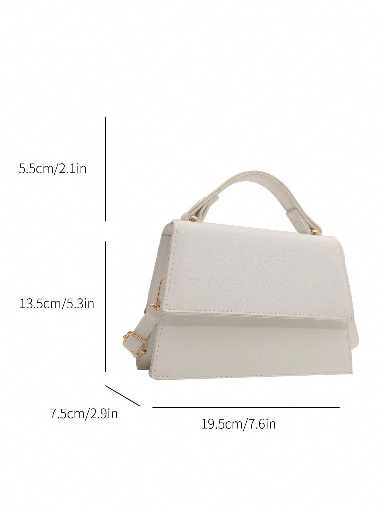 Mini Vierkante Flip Handtas | Crossbodytas | Casual tas met effen kleur voor dames