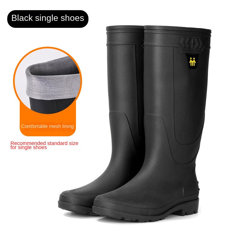 Regen laarzen | Trendy Regenlaarzen voor Heren - Slipvaste, Warme Schoenen voor Buitenactiviteiten in Regenachtig Weer