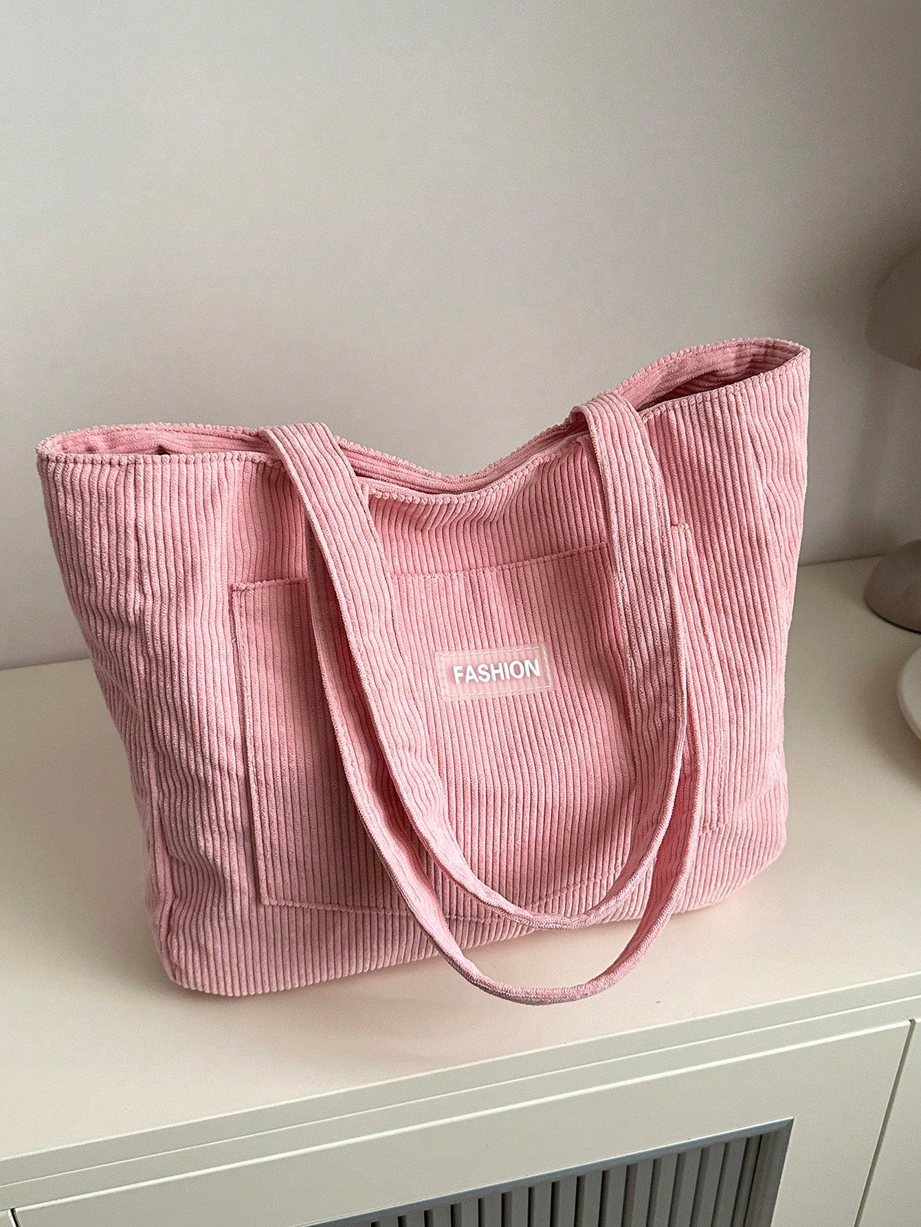 Corduroy Tote Bag Groot Formaat | Schooltas | Voor school, studenten en werk