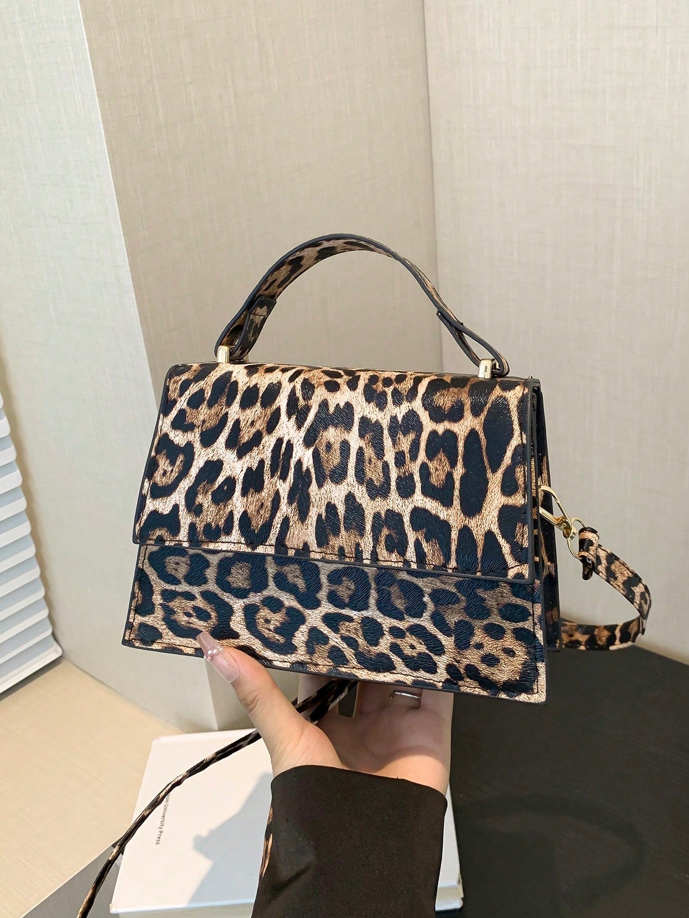 Mini Vierkante Flip Handtas | Crossbodytas | Casual tas met effen kleur voor dames