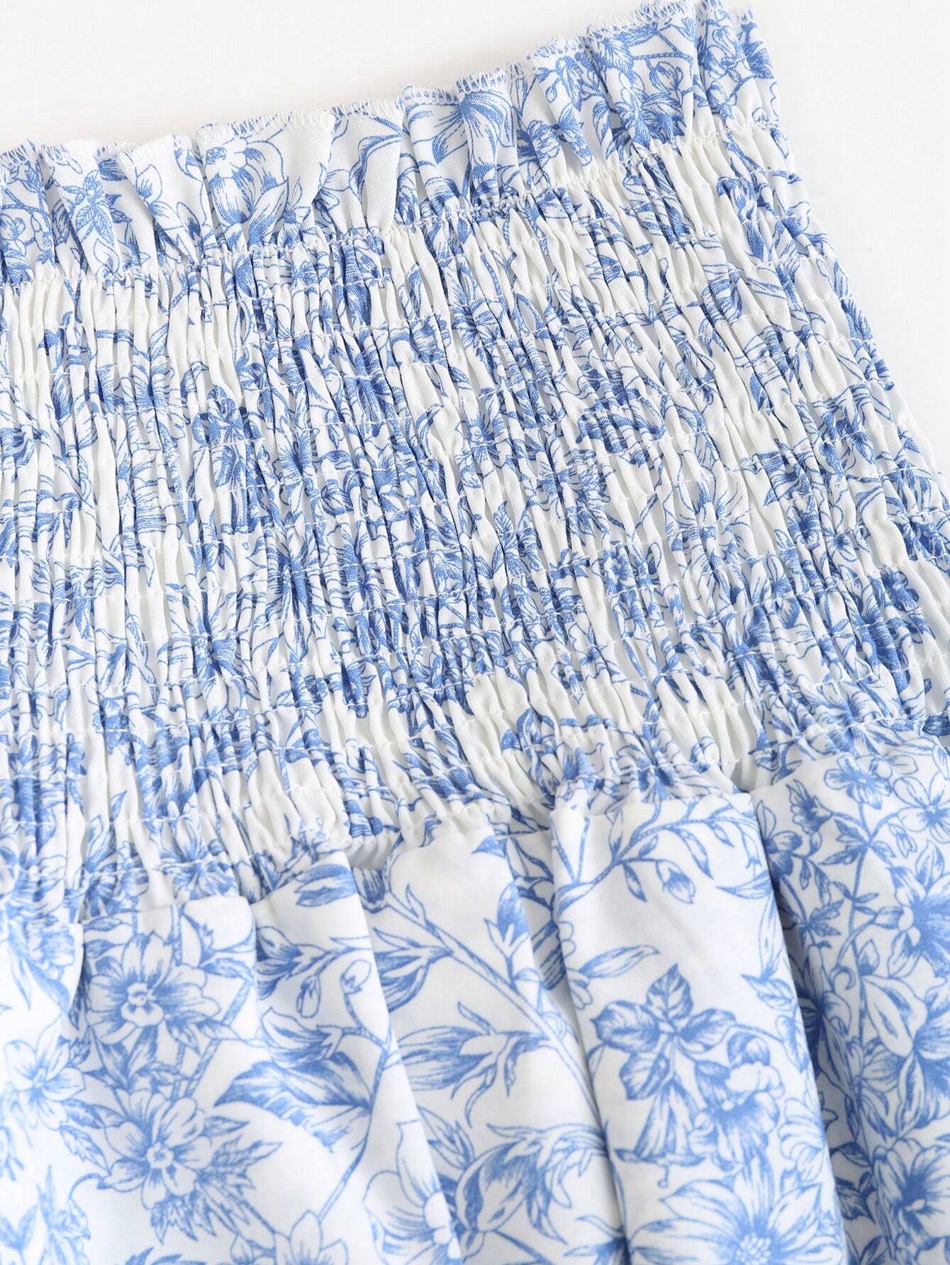 Pariaura Gedrukte Dagelijkse Rok | Midi-rok Dames | Zomerse rok met bloemenprint voor dagelijks gebruik