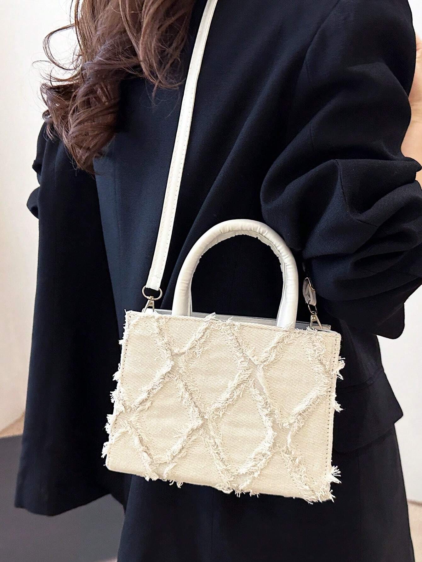 PU Diamant Raster Avondtas | Crossbodytas | Kleine vierkante tas voor dagelijks of feestelijk gebruik