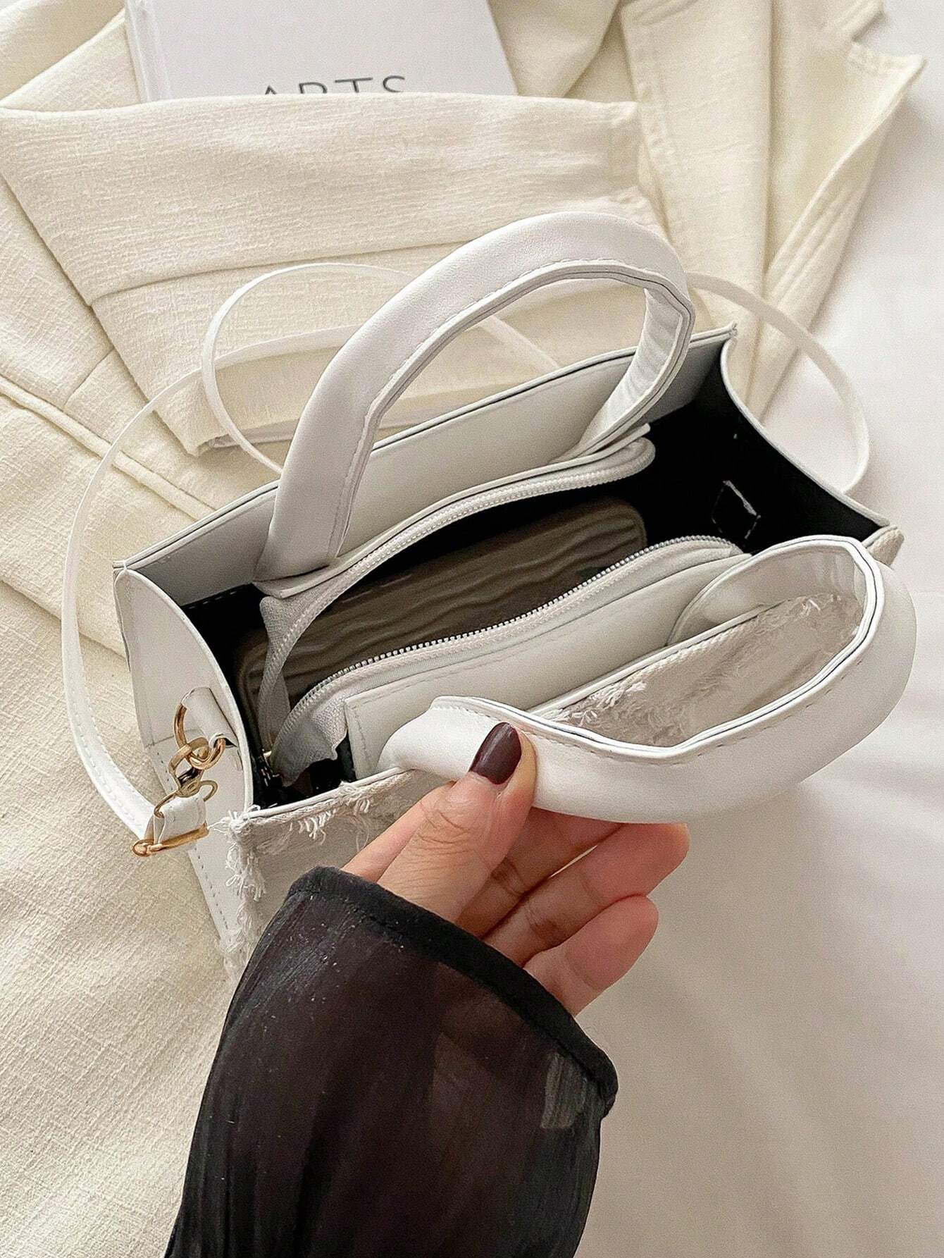 PU Diamant Raster Avondtas | Crossbodytas | Kleine vierkante tas voor dagelijks of feestelijk gebruik