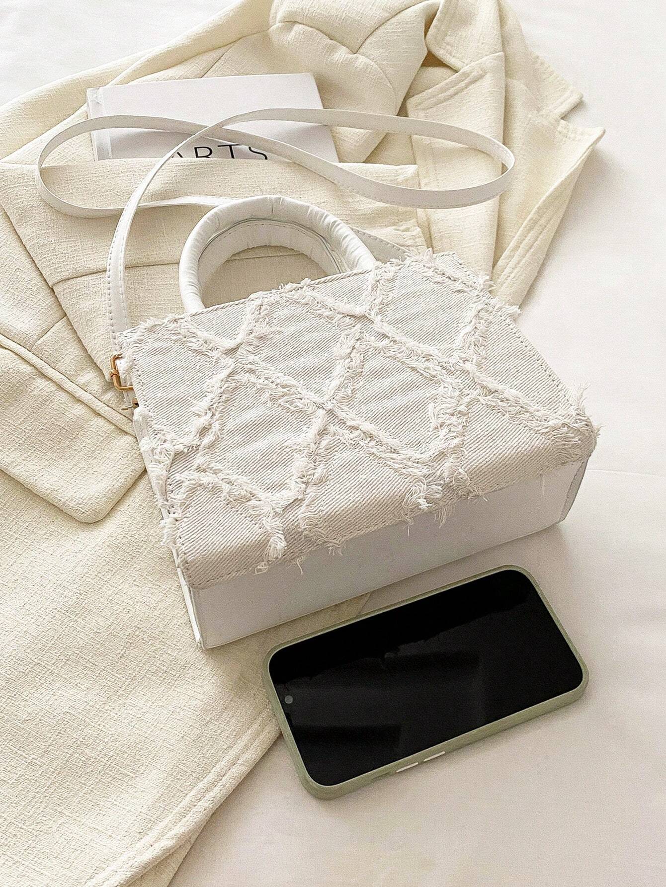 PU Diamant Raster Avondtas | Crossbodytas | Kleine vierkante tas voor dagelijks of feestelijk gebruik