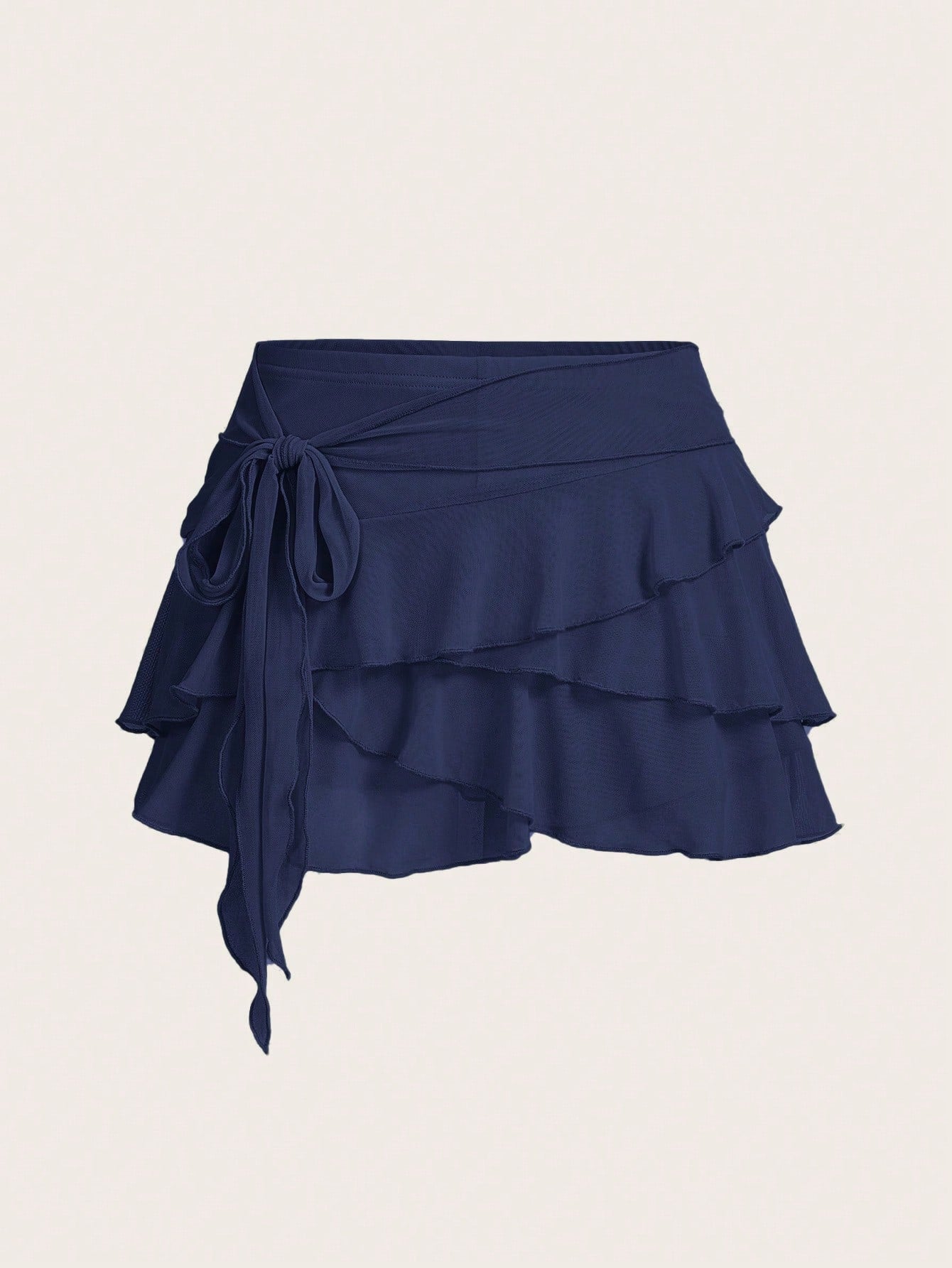 Multi-layer Ruffle Zwarte Rok | Minirrok Dames | Zwarte Y2K rok met lagen en ruches