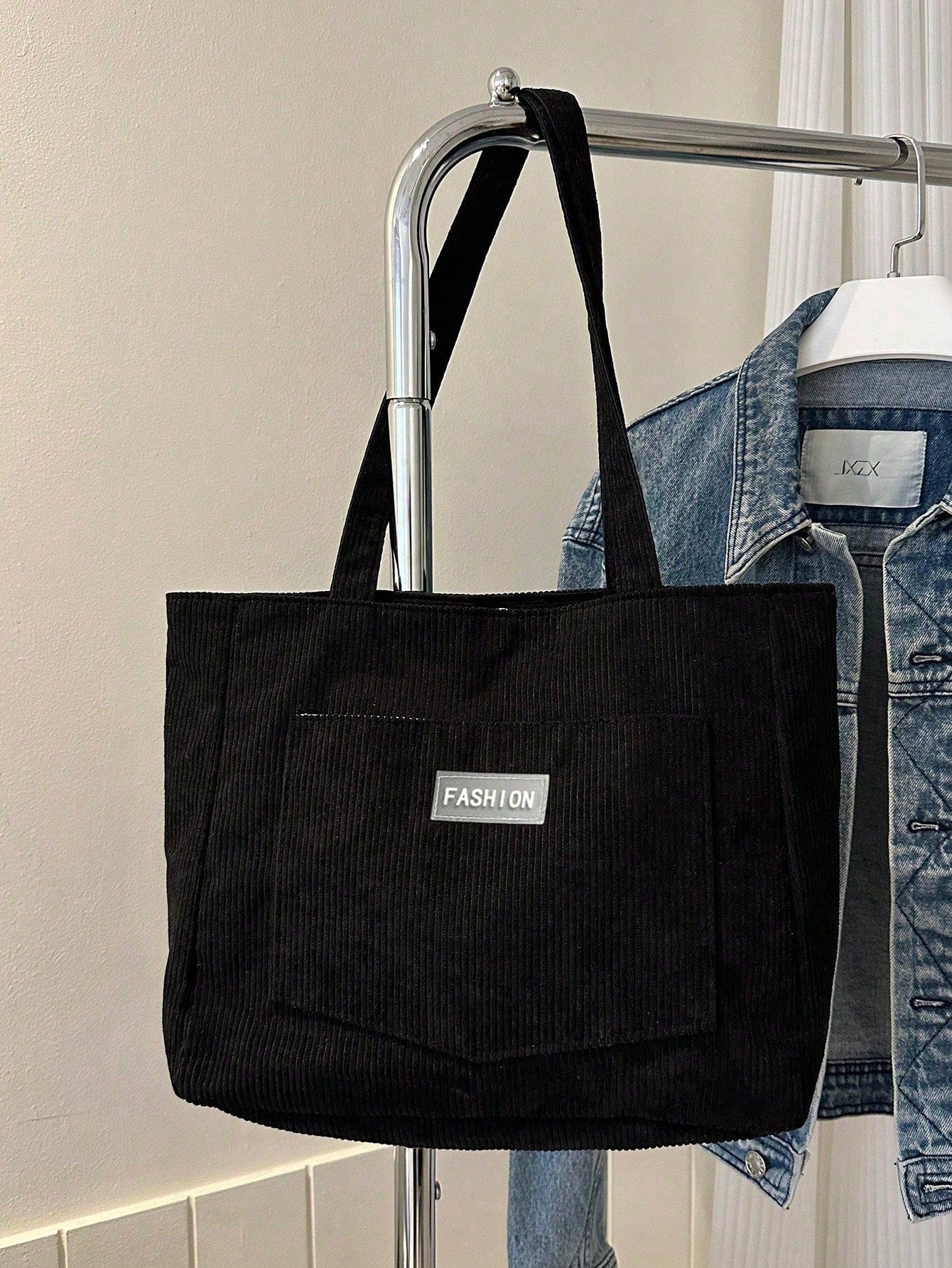 Corduroy Tote Bag Groot Formaat | Schooltas | Voor school, studenten en werk