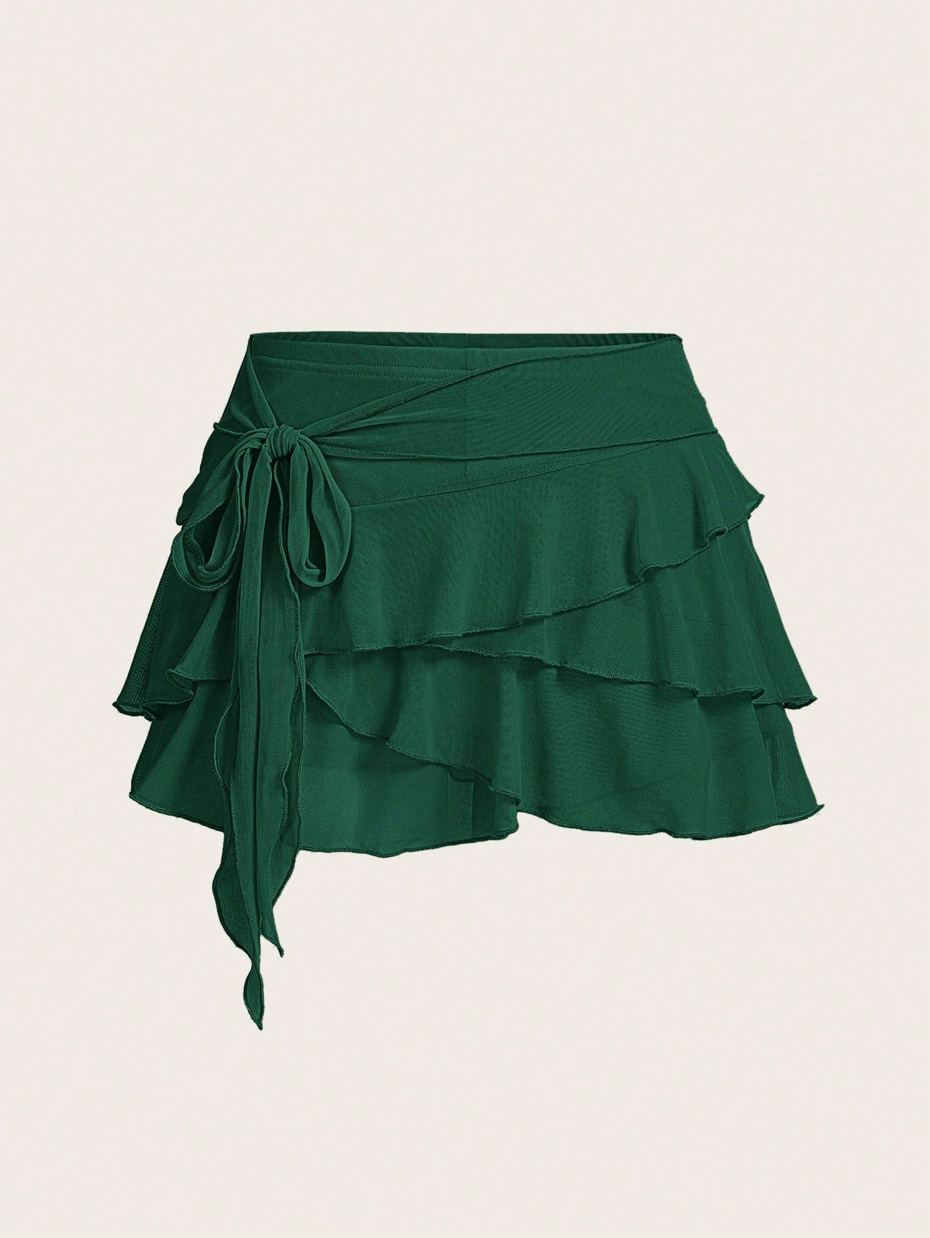 Multi-layer Ruffle Zwarte Rok | Minirrok Dames | Zwarte Y2K rok met lagen en ruches
