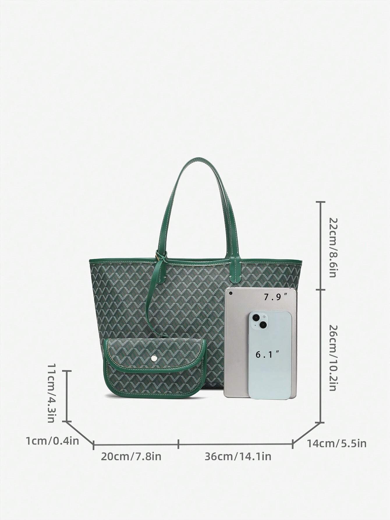 Casual Schouder Handtas Dames PVC | Tote Bag | Lichtgewicht grote tas voor studenten