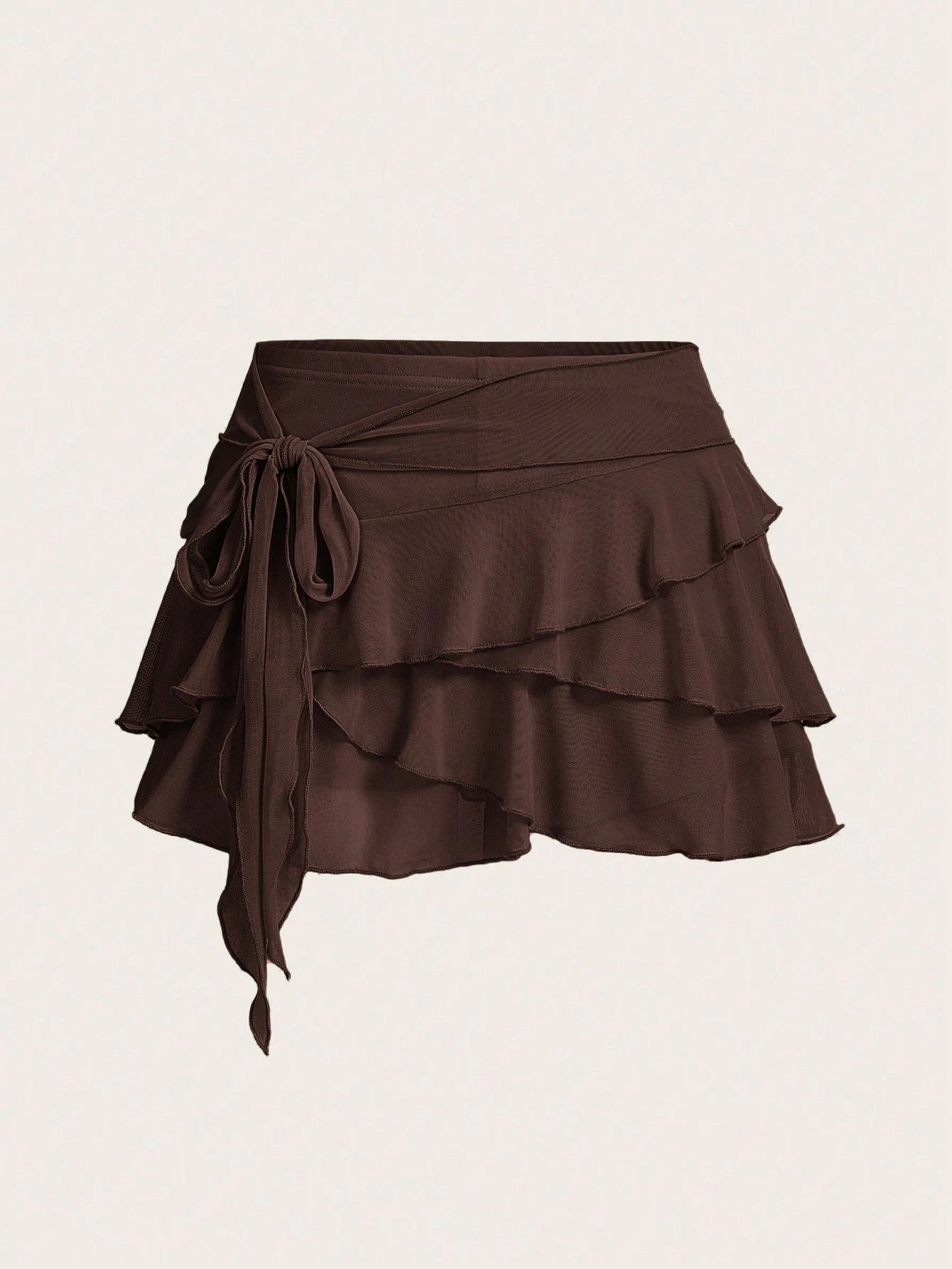 Multi-layer Ruffle Zwarte Rok | Minirrok Dames | Zwarte Y2K rok met lagen en ruches