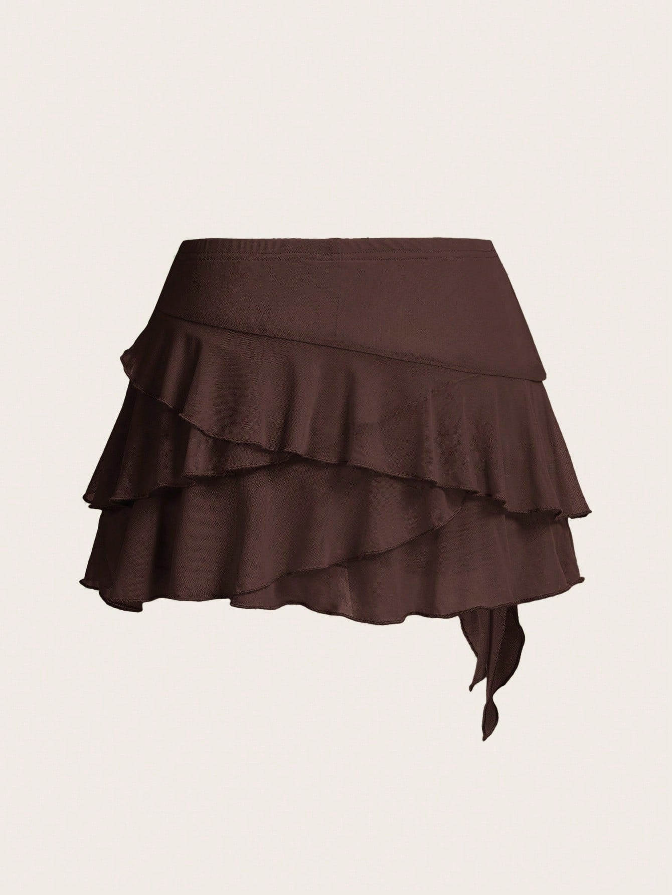 Multi-layer Ruffle Zwarte Rok | Minirrok Dames | Zwarte Y2K rok met lagen en ruches
