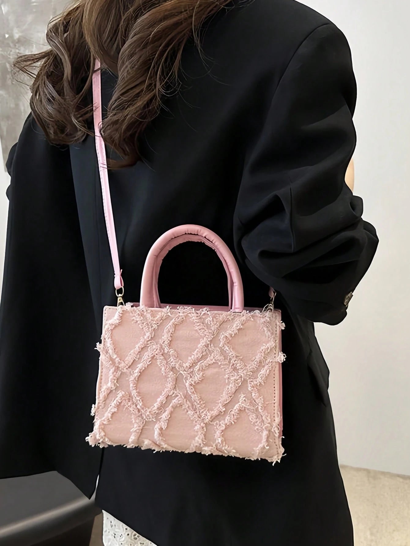 PU Diamant Raster Avondtas | Crossbodytas | Kleine vierkante tas voor dagelijks of feestelijk gebruik