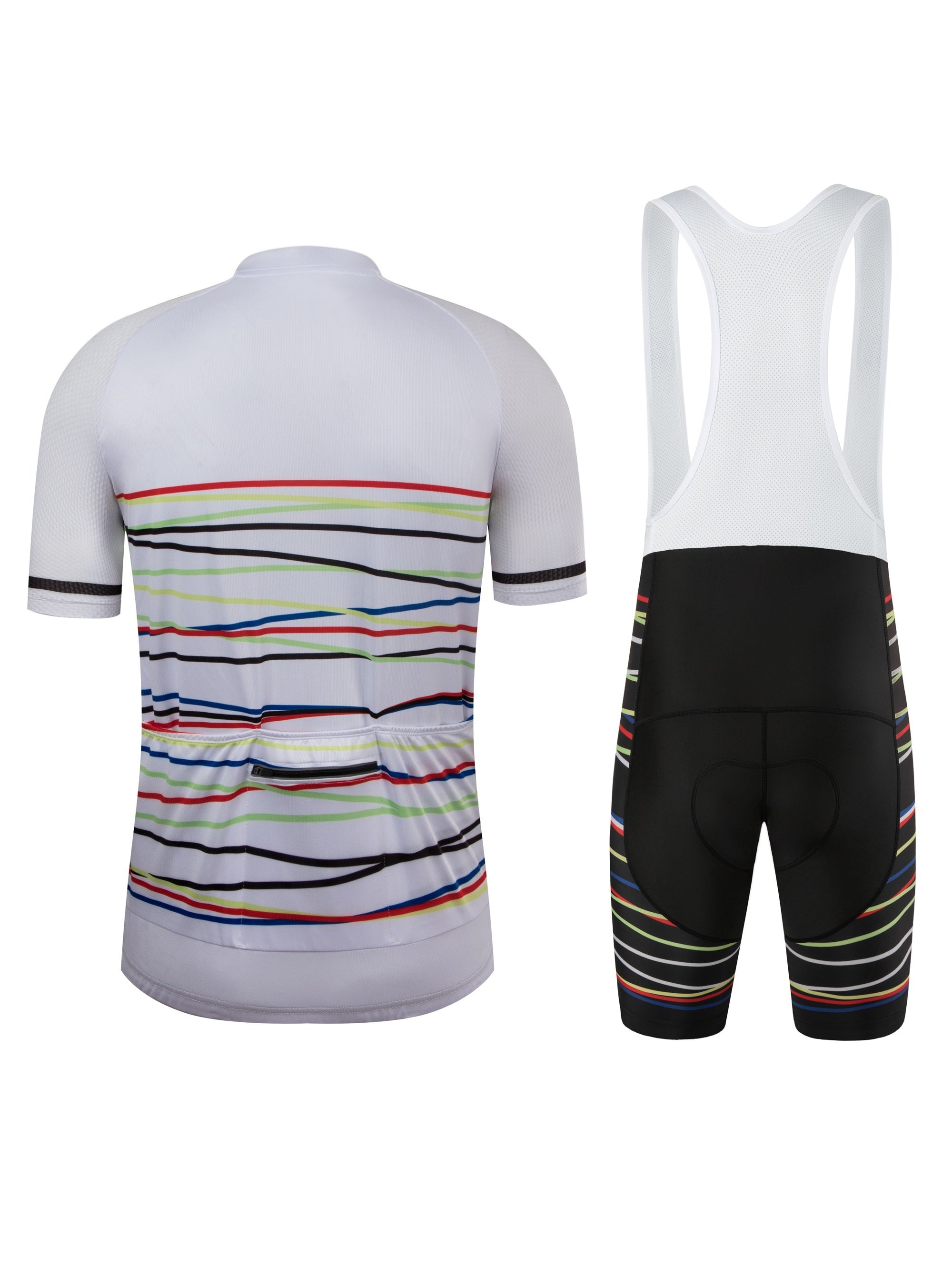 Grafisch zwart wielertrui | Wielerkleding | Geavanceerd Fietsjersey