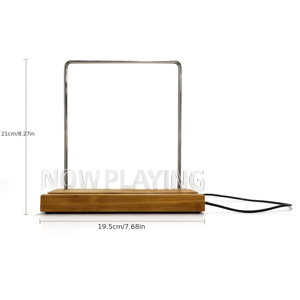 Vinyra Houten Platenstandaard voor LP's - Compacte Display Standaard van Massief Hardhout voor Vinyl en Platenhoezen - Geverfde Afwerking, Bruin