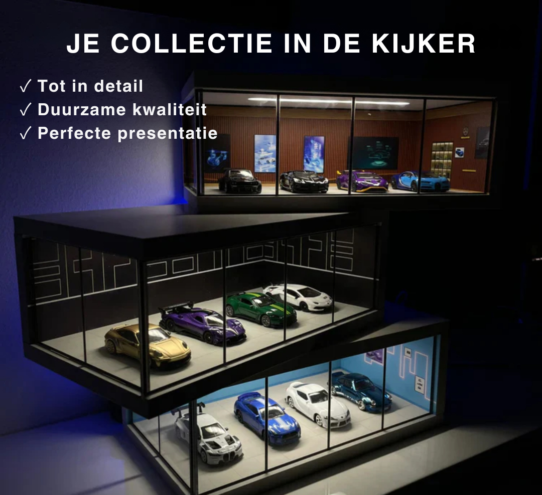 GaragePro 1:64 | Perfect thuis voor speelgoedauto's en miniatuurmodellen