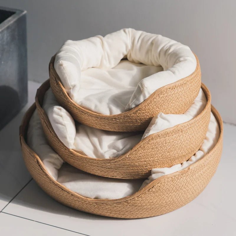 SnuggleBoo - Stijlvolle bamboe mand voor huisdieren