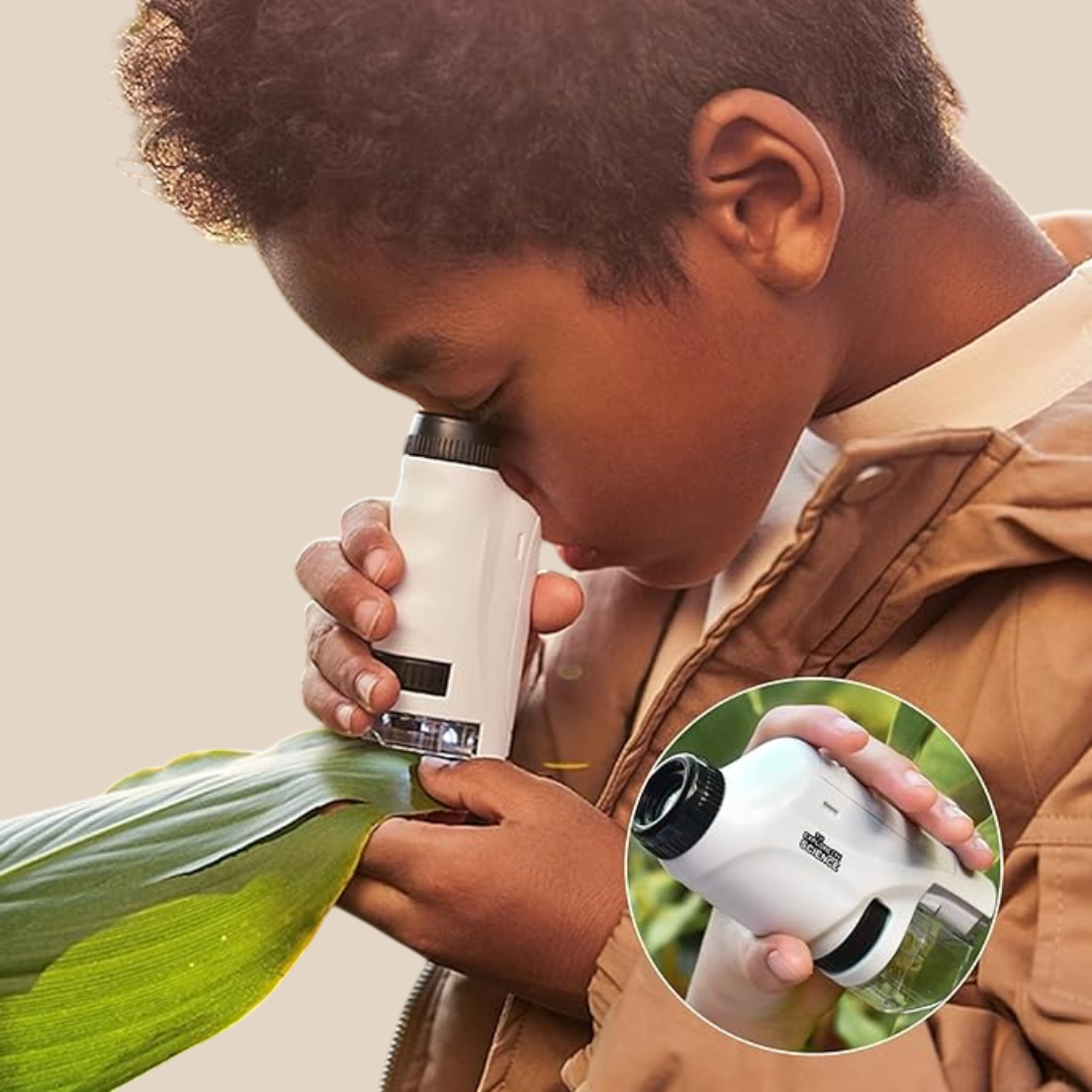 Draagbare Microscoop - Mini Explorer , 60x-120x Vergroting, Educatief Wetenschapsspeelgoed, +2 Jaar