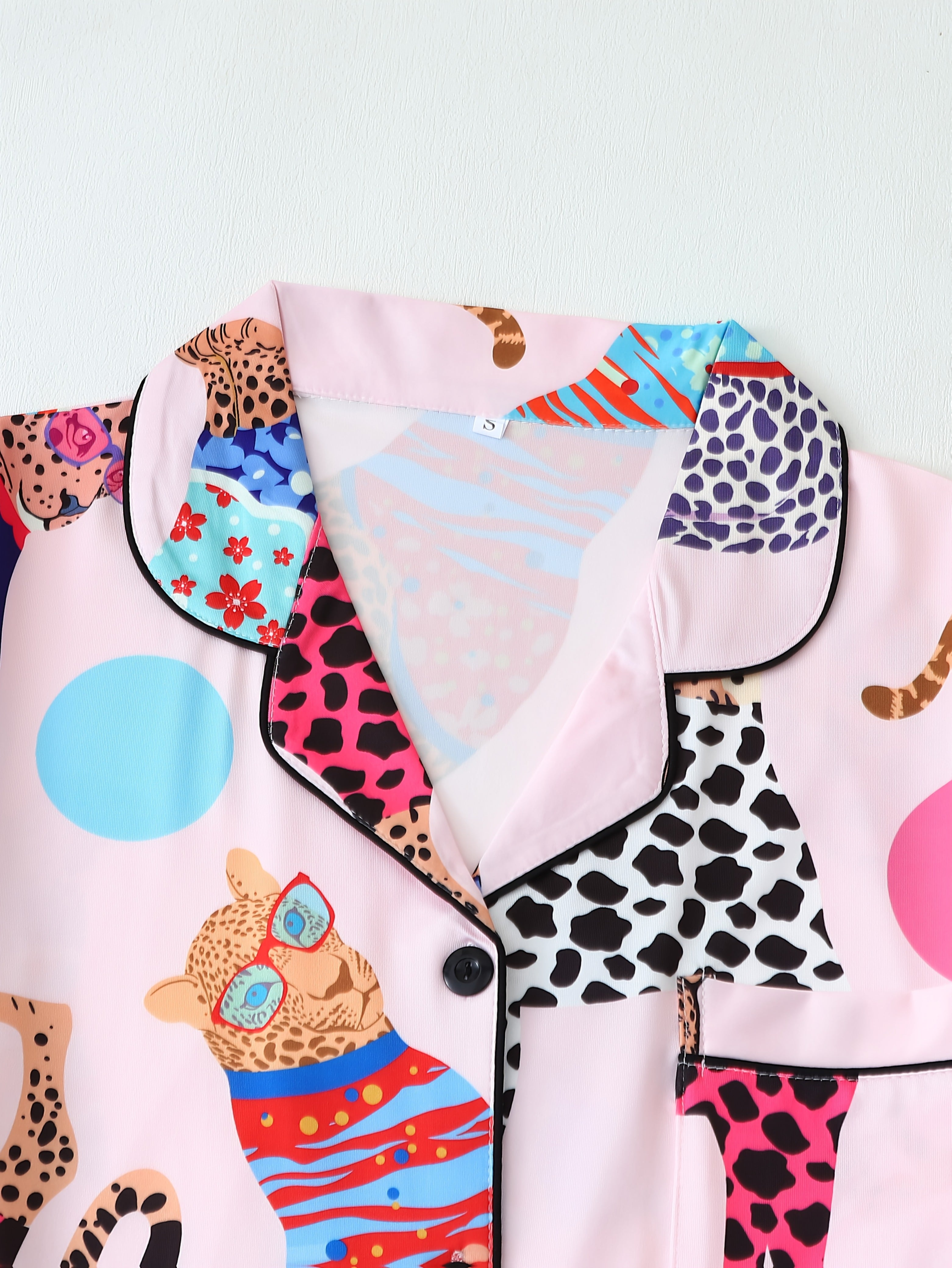 Kleurrijke Pyjama Set | Zomerset dames | Comfortabele Thuisoutfit