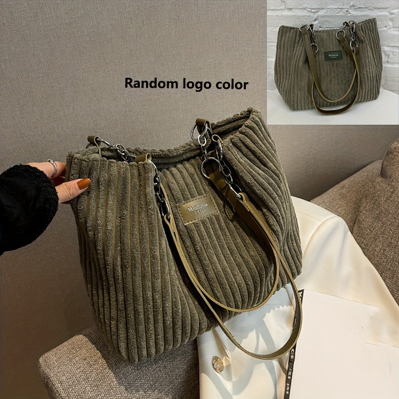 Modieuze Corduroy Kettingtas | YSL Essential | Casual - Origineel - Comfortabel