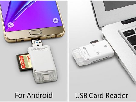 USB Stick en SD Kaart Lezer | Snel Bestandsoverdracht - Compatibel Met iPhone En Android - Handig Voor Reizen