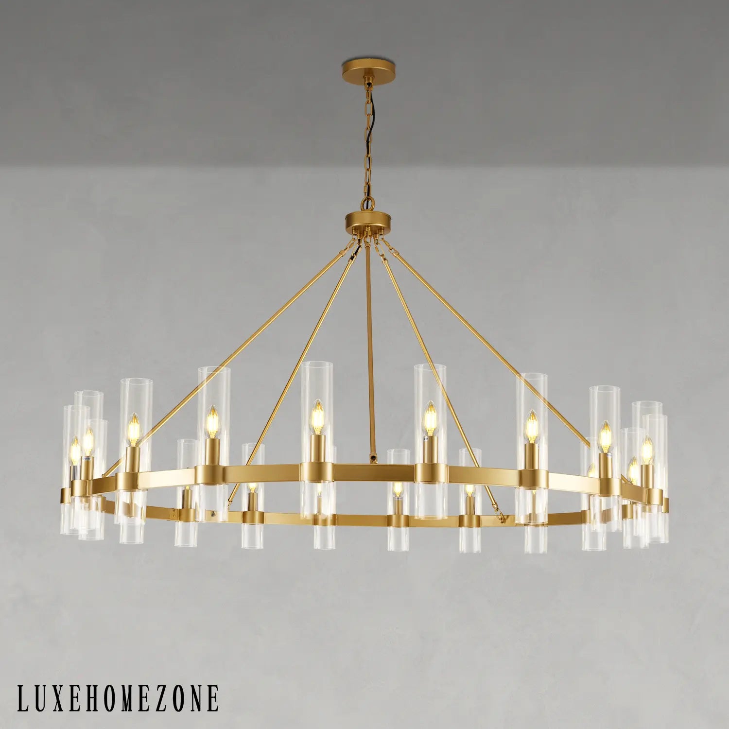 Farmhouse Wagon Wheel Kroonluchter