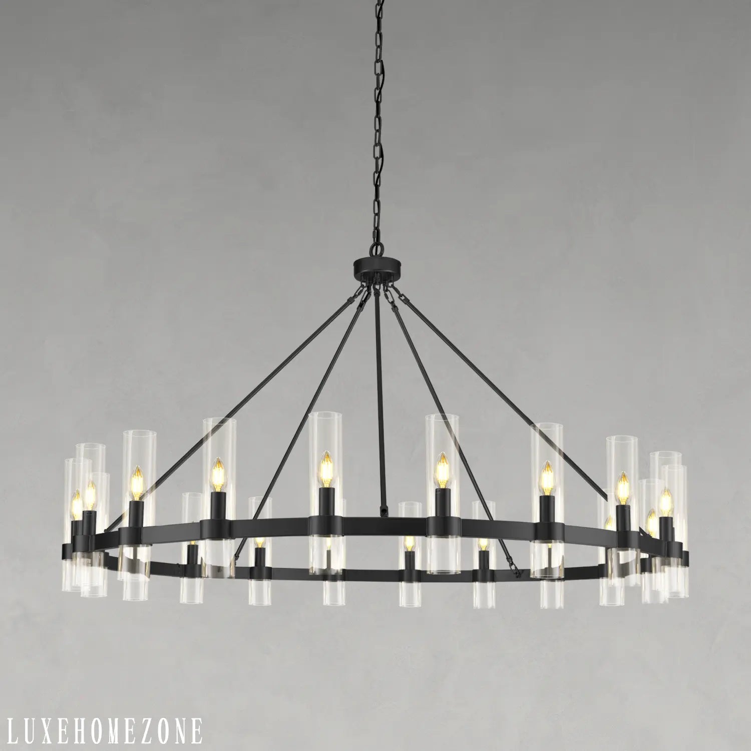 Farmhouse Wagon Wheel Kroonluchter