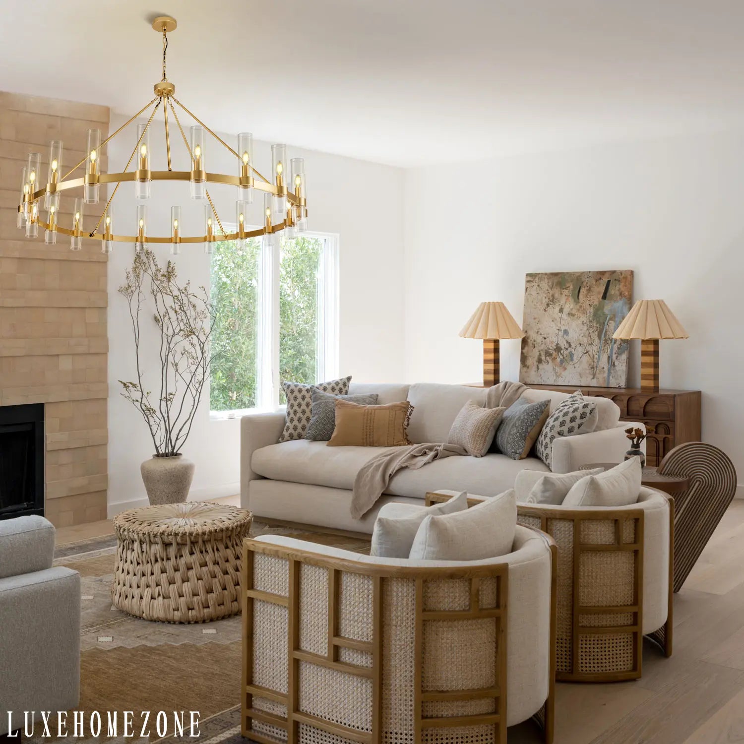 Farmhouse Wagon Wheel Kroonluchter