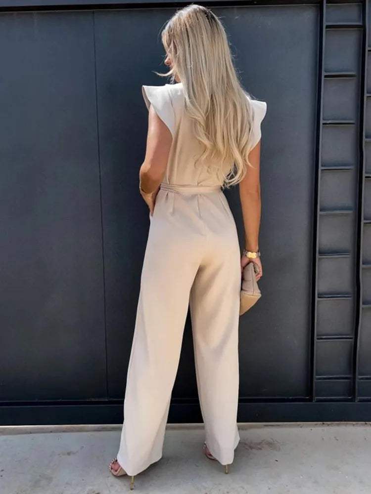 Peach™ | Elegante Jumpsuit met Ruches - Visconte