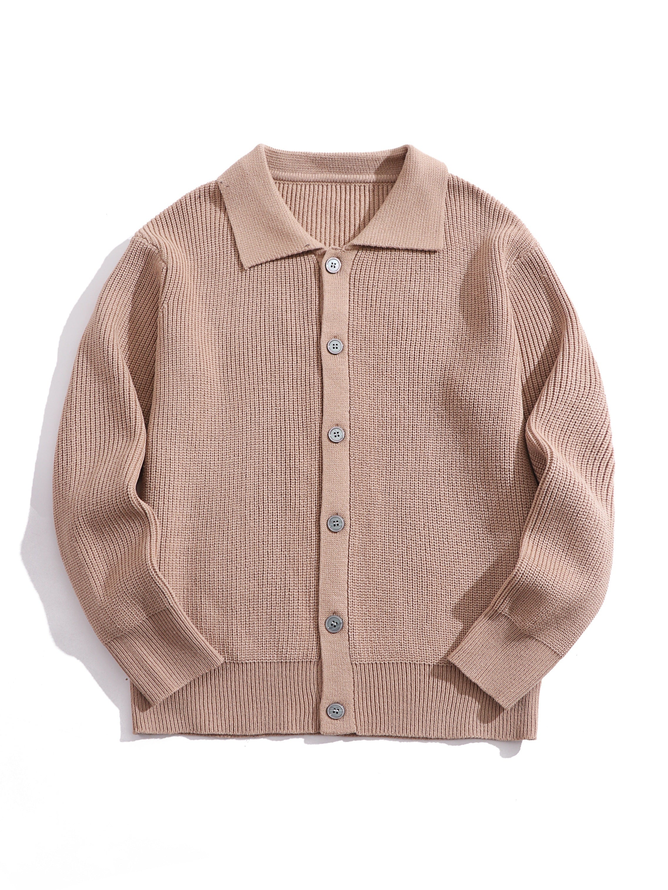 Casual Gebreide Merinowollen Trui / Vest Met Knopen - Regular Fit - Menswear Prime - MP 57 - Essential in Meerdere Kleuren