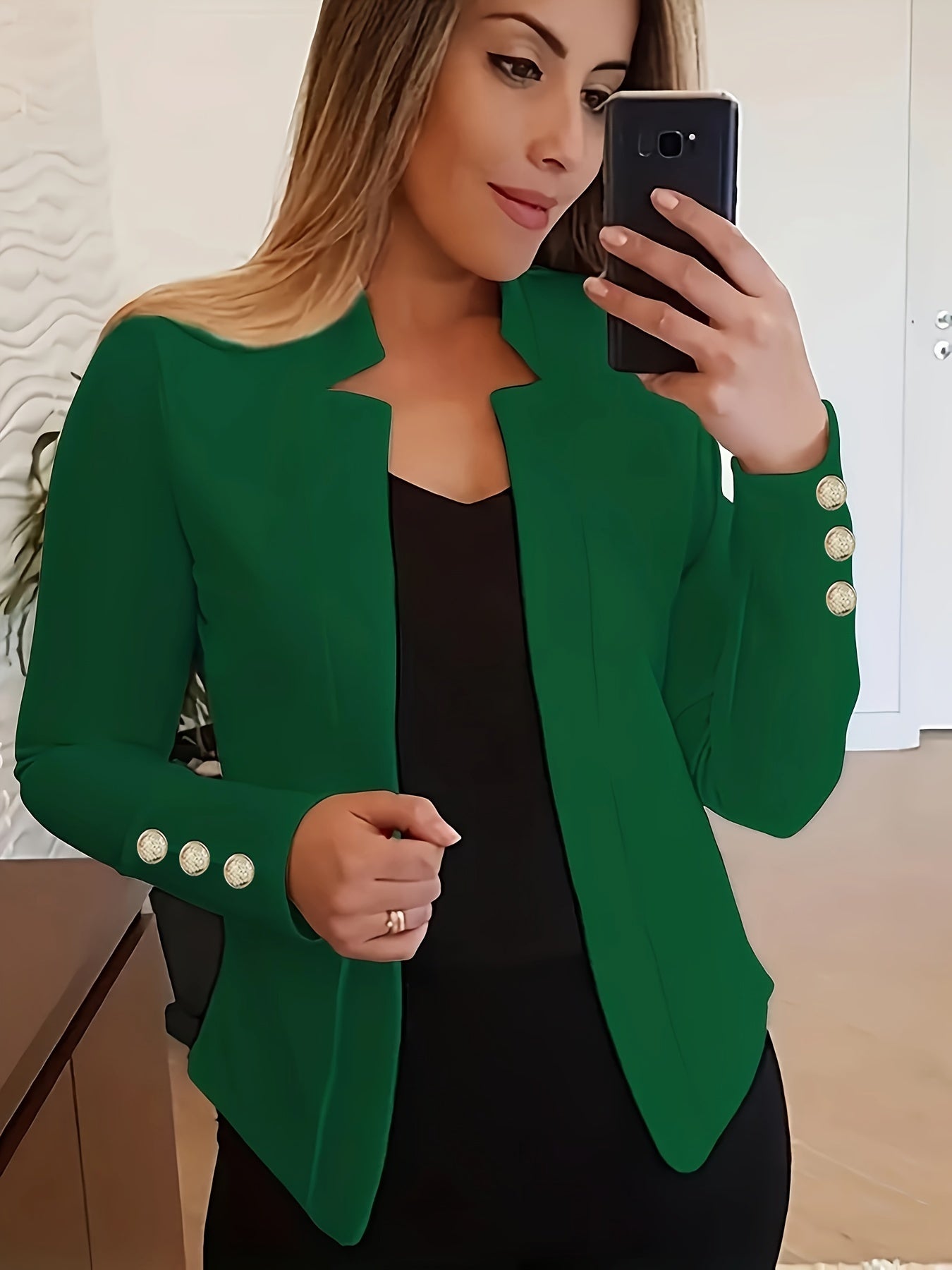 Visconte | Dames Blazer | Polyester, lange mouwen, effen kleur, loose fit, kantoor en casual blazer