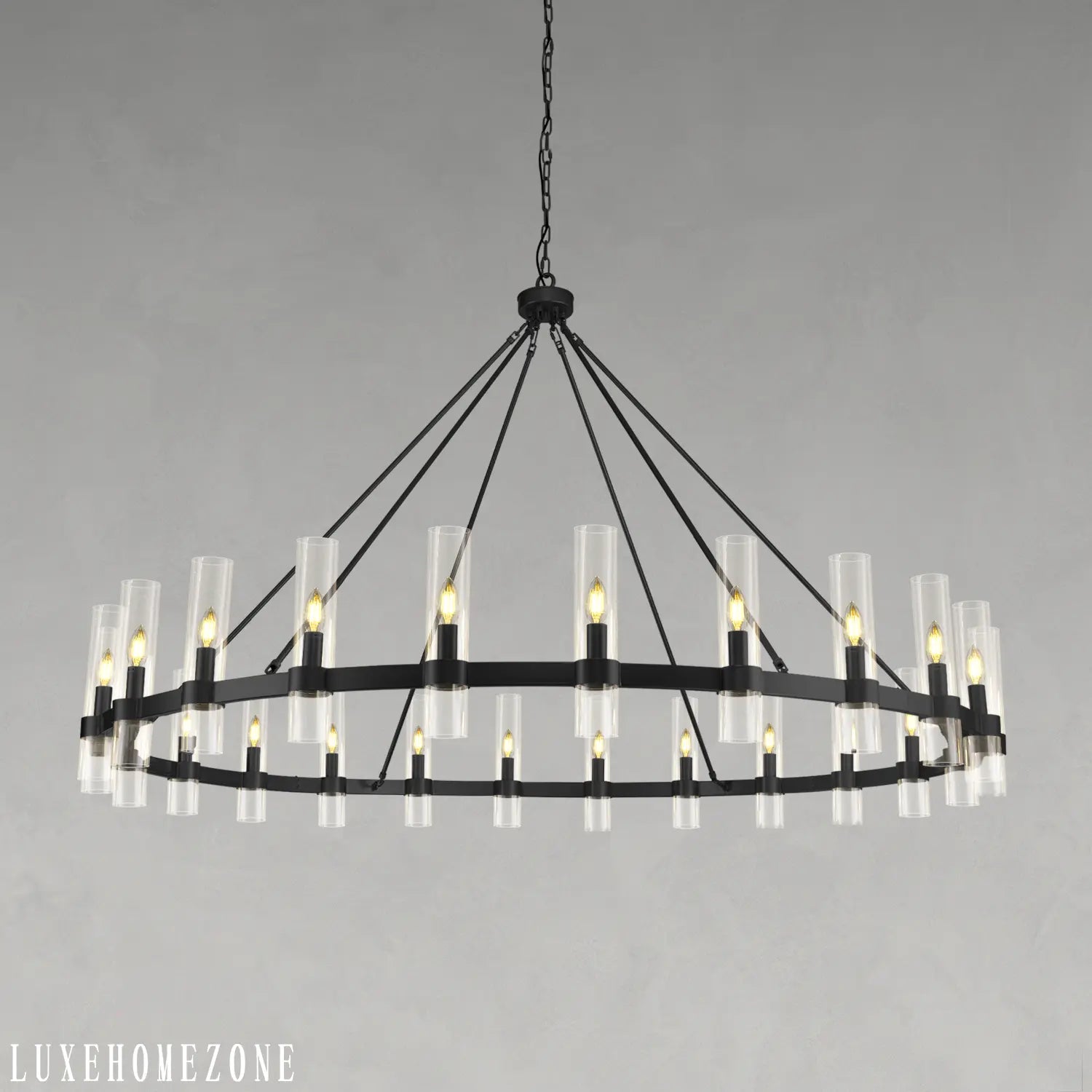 Farmhouse Wagon Wheel Kroonluchter