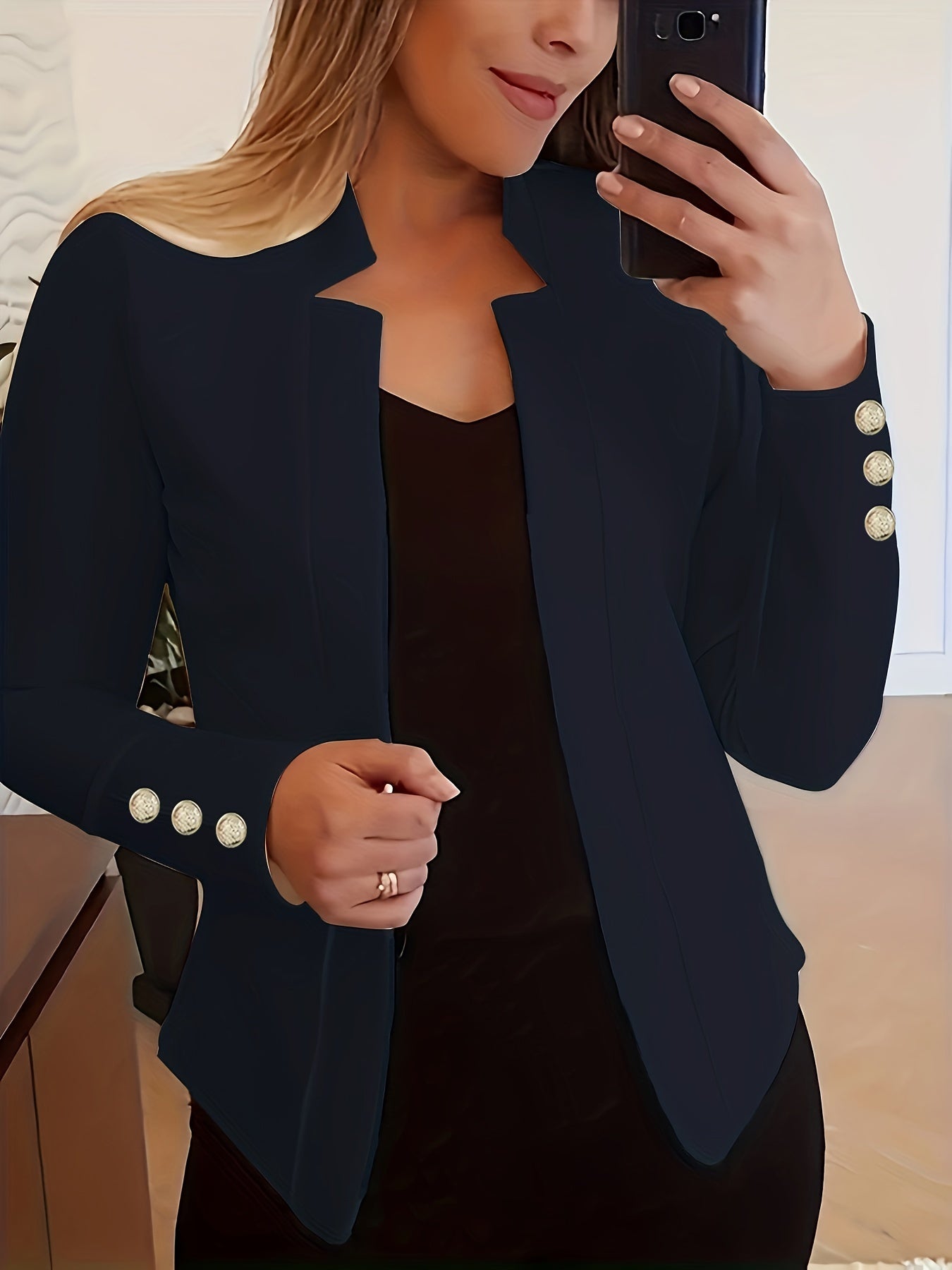 Visconte | Dames Blazer | Polyester, lange mouwen, effen kleur, loose fit, kantoor en casual blazer