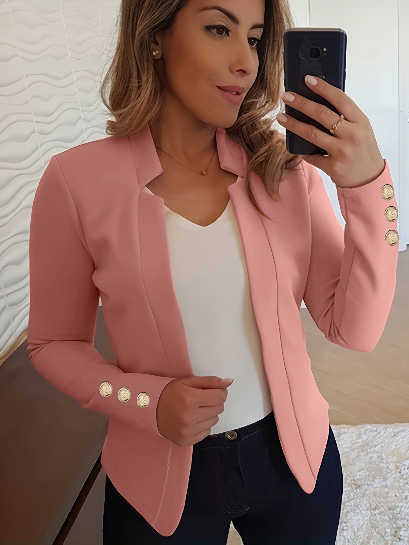 Visconte | Dames Blazer | Polyester, lange mouwen, effen kleur, loose fit, kantoor en casual blazer