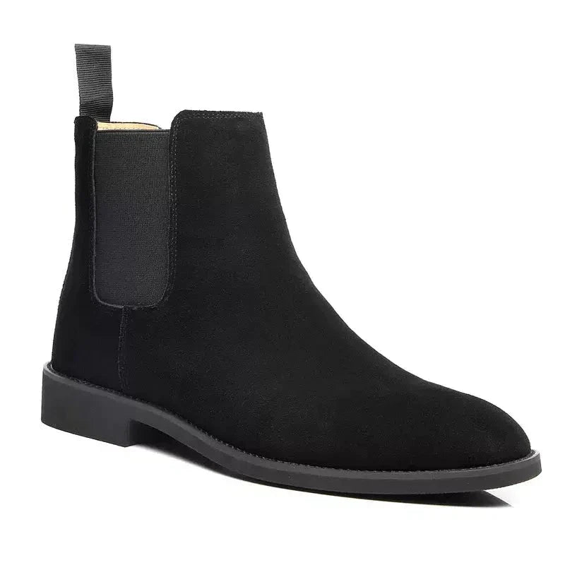 Giovanni | Luxe Kalfs Suède Chelsea Boots met Leren Binnenzool